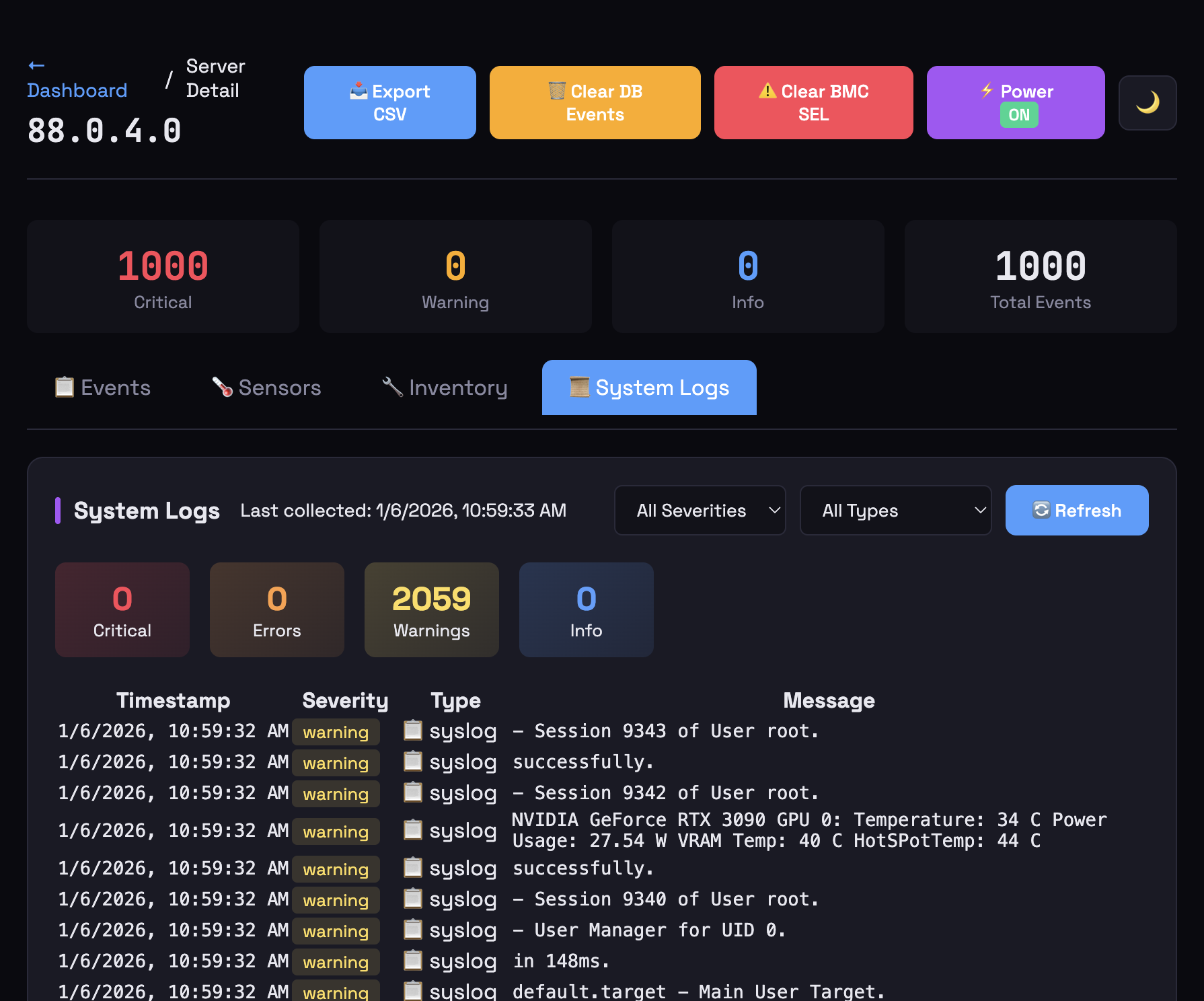 System Logs